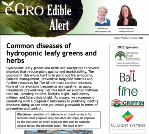 Screenshot of e-GRO Edible Alert